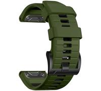Epova QuickFit Compatible with Garmin Fenix 8 51mm Strap/Fenix 7X/7X Pro/Fenix 6X/6X Pro/Fenix 5X/5X Plus/Fenix 3/3HR - 26mm Silicone Sport Strap for Garmin Enduro/Tactix/Epix 2 51mm, ArmyGreenBlack