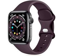 Epova Silicone Strap Compatible with Apple Watch Strap 44mm 42mm 45mm 46mm 49mm, Replacement Straps for Apple Watch Ultra/iWatch SE Series 11 10 9 8 7 6 5 4 3 2 1, DarkPurple, Small