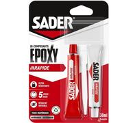 Epoxy Adhesive Fast Setting Multi-Purpose Ultra Resistant Tube SADER Metal Glass