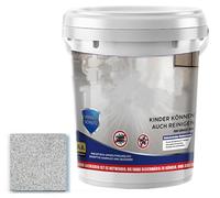 Epoxy Colored Sand Floor Paint, Epoxy Waterproof Floors Paint,High-Gloss Marble Effect Epoxy Floor Coating, Colored Sand Self Leveling Floors Painting Garage, Eco-Friendly, No odor (Medium gray)