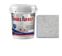 Epoxy Colored Sand Floor Paint,High Gloss Marble Finish Epoxy Floor Coating,Durable Non-Slip Waterproof Paint for Garage & Basement, Concrete (White hemp gray, 1kg)