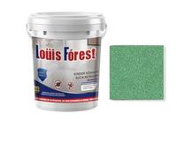 Epoxy Colored Sand Floor Paint,High Gloss Marble Finish Epoxy Floor Coating,Durable Non-Slip Waterproof Paint for Garage & Basement, Concrete (Green, 1kg)
