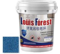 Epoxy Colored Sand Floor Paint,Louis Forest Epoxy Waterproof Floors Paint,High-Gloss Marble Effect Epoxy Floor Coating,Colored Sand Self Leveling Floors Painting Garage,Eco-Friendly (Blue B)