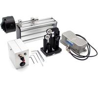 Epoxy Fishing Rod Winding Machine Resin Rotating Gluing Tool Fishing Rod Building Elctric-Drive Machine with Foot Switch Portable
