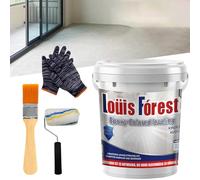 Epoxy Floor Paint, Epoxy Colored Sand Floor Paint, High-Gloss Marble Effect Epoxy Floor Coating, Waterproof and Non-slip Garage Fl-oor, Safe & Environmentally Friendly (Primer, 0.5kg)