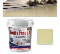 Epoxy Floor Paint - Odorless & Harmless & High Gloss Marble Effect Epoxy Floor Coating, Waterproof and Stain-Resistant Paint for Home Garage, Ensuring the Health of You and Your Family (Yellow)