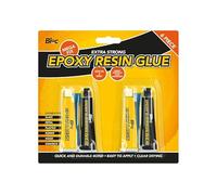 Epoxy Glue Two Part Strong Adhesive for Multi-Material Bonding, Resin & Hardener Set with Spatulas, 6 Piece Kit