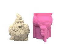 Epoxy Molds Flowerpot Mold Silicone Concrete Rooster Shaped Vase Molds for Art Enthusiasts Flower