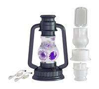 Epoxy Molds Silicone - Nonstick Flexible Casting Tray, Camping Lantern Shape Base, Double Glowing Diode | Artistic Resin Crafting Kit for Table Home Office Bedside Party Wedding Beginner Handicraft