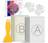 Epoxy Putty - 10oz / 280g Pool Putty, 2 in1 Air or Underwater Fast Repair, Epoxy Sculpt Clay for Fixing Leaks, Crafting, Filling - Universal Putty for Metal, Plastic, Wood, Tile, Ceramics (White)