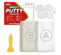 Epoxy Putty, 280g Fast Repair Pool Putty, 2 Part Epoxy Clay, Multi-Purpose Putty Filler for Cracks, Leak Fix, Sculpting - Plumbers Putty for Bonding Plastic Metal Ceramic Wood Tile (White)