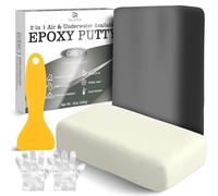 Epoxy Putty - 340g 2 Part Strong Formula, Ceramic Repair for Cracks, Filling & Epoxy Sculpt - for Metal, Concrete, Plastic, Ceramics - Fast, Durable Concrete Crack Repair & Plumbers Putty (Grey)