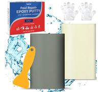 Epoxy Putty - 8oz/227g Epoxy Pool Putty, Filler Plumbers Clay for Underwater or Above, Fast Repair Sculpt Clay Fix Cracks Leaks for Bonding Wood, Metal, Tile, Concrete, Fiberglass, Ceramic(Grey)