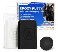 Epoxy Putty, Endhokn 300g Black Putty Stick Fix Leaks, Cracks and Fill Holes, Sculpting, Modeling, Epoxy Sculpt Clay for Metal, Ceramics, Plastic, Wood, Tile, Concrete