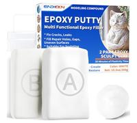 Epoxy Putty, Endhokn 300g White Putty Stick Fix Leaks, Cracks and Fill Holes, Sculpting, Modeling, Epoxy Sculpt Clay for Metal, Ceramics, Plastic, Wood, Tile, Concrete