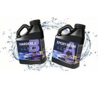 Epoxy Resin 2L Kit Crystal Clear Fast Cure Casting Art And Diy Food Safe