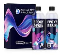 Epoxy Resin Art Kit - 32oz / 950ml Resin Epoxy for Crafts (16oz Resin, 16oz Hardener), High Gloss UV Resistant Odor-Free Art Resin, BPA-Free Clear and Non Toxic Epoxy Formula (32oz)