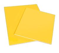 Epoxy Resin Board 2pc 250x500mm 0.1-20mm Yellow Insulating Fiberglass Board(15mm)