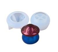 Epoxy Resin Candle Holder Jewelry Box Storage Jar Lid Candle Cup Silicone Mold and Lid Wax Resin Tree Mold