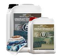 Epoxy Resin EpoxyPlast 100P CoasterCast UV+ 9.0 kg Set I Crystal Clear & Bubble Free I Maximum UV Protection I BPA Free Non-Toxic I Suitable for Resin Art Bookmark Pendant Coaster I Premium Quality