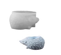 Epoxy Resin Hedgehog Mold for Candlesticks Sturdy Silicone Animal Casting Crafting and Storage Solution Holder Molds