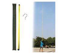 Epoxy Resin Insulated Measuring Rod Stick, Non-Conductive Telescoping Measuring Stick, Lightweight Portable Survey Rod for Power Line Inspections, Forestry(Yellow,12m/39.3ft/472in)