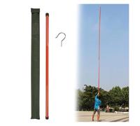 Epoxy Resin Insulated Measuring Rod Stick, Non-Conductive Telescoping Measuring Stick, Lightweight Portable Survey Rod for Power Line Inspections, Forestry(Yellow,12m/39.3ft/472in)