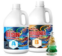 Epoxy Resin Kit - 2 Gallon Craft Resin Kits for Beginners & Professionals, No Bubble Self - Leveling for River Table, Wood, Floor, Trays, Clock, Coaster