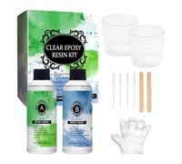 Epoxy Resin Kits 2X3oz - Craft Resin Epoxy Kit Clear - Self-Leveling Anti-Yellowing Hardener Fast-Curing for Art Craft Jewelry River Table