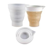 Epoxy Resin Mixing Cup - Resin Measuring Cup, Silicone Jug | Flexible Reusable Silicone Mixing Container With Accurate Scale And Drip Free Pourer, So