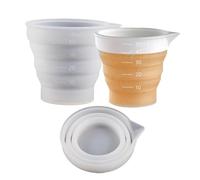 Epoxy Resin Mixing Cup - Resin Measuring Cup, Silicone Pouring Cup | Flexible and Reusable Silicone Mixing Container with Scale and Anti-Drip Spout, Ve Solution