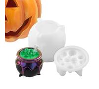 Epoxy Resin Mold for Halloween - Halloween Cauldron Mold for Epoxy Resin | Reusable Mould Multi-Functional Crafting Tool for Home School Classroom Studio Fest