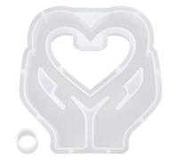 Epoxy Resin Molds Heart Shape Handmade Craft Supplies Silicone Molds for Creating Miniature Hydroponic Plant Holders Wedding Arrangement Mold