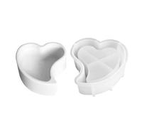Epoxy Resin Moulds, Heart Shaped Candle Holder Mould, Versatile Tool with Easy Release for Romantic Decoration, Key Container and Vase