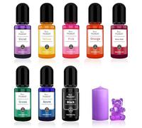 Epoxy Resin Paint Set,Pack of 8 Colour Pigments for Casting Powder Concentrated Liquid Epoxy Resin Paint, DIY Jewellery Making, Colour Pigments,Pigments for Plaster Coating- 0.35oz/10ml Each