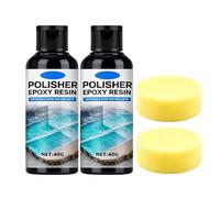 Epoxy Resin Polish, Resin Polishing Kit, High-Gloss EpoxyResin Polish, EpoxyPolishing Compound with Sponge, Premium EpoxyResin Polishing Wax Cleaner Kit for Metal Stone Countertop Jewelry (1)