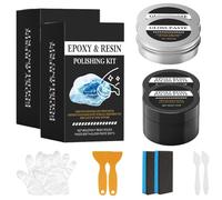 Epoxy Resin Polishing Kit, Gloss Restoration & Scratch Repair for Beginner Artists, Crafts, and Table Decorations (2pcs)