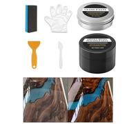 Epoxy Resin Polishing Kit - High Gloss Compound Scratch Remover | Complete Polishing System For Artwork, Tables, And DIY Crafts That Removes Imperfections And Restores A Mirror-Like Shine