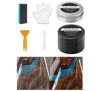 Epoxy Resin Polishing Kit - Restore Luster Creamy Paste | High Gloss Finishing Compound with Fine Abrasive Particles & Friction Activated Formula, Professional Buffing Solution for Table, Desk