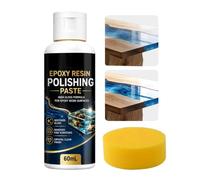 Epoxy Resin Polishing Wax - 60ml Paste with Crystal Coated Sponge
