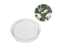 Epoxy Resin Silicone Mold - Non-Stick Reusable Round Fruit Tray for Resin Casting Art, Chocolate Baking, DIY Crafts | Food Safe Durable Design for Artists, Crafters, Home
