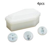 Epoxy Resin Silicone Molds Coffin Box Trinket Bat Owl Skull Hands Shape Keychain Clay Making Tools Set Epoxy Resin Mold Jewelry Making Tools Mold Crystal Epoxy Storage Box