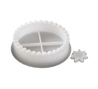 Epoxy Resin Silicone Mould, Christmas Candle Holder 2 Reusable Pieces for Gypsum Cement Concrete Crafts | Creative Advent Shapes Home Decoration Workshop Gift Making
