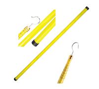 Epoxy Resin Telescopic Height Measuring Pole with Measuring Hook, Utility Inspection Rod for Overhead Line Measurement, Tree Surveys and Construction Applications(15M)