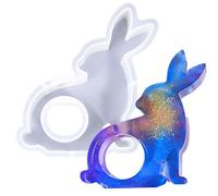 Epoxy Resin Vase Molds | Easter Bunny Shape Propagation Pot Model - Silicone Plant Propagation Mold and Resin - for Home and Office Decoration B