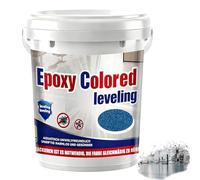 Epoxy Sand Floor Paint, Epoxy Floor Paint, High Gloss Marble Finish Epoxys Floors Coating, Suitable For Indoor And Outdoor (Sky blue,Cover 7 sq. ft)