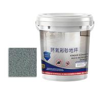 Epoxy Sand Paint for Concrete - Non-Slip High Gloss, 5 Inch Exterior Floor Coating, Weatherproof Outdoor Shower Component, Durable Grey Liquid Fastener, Restoration Tool for Homes and