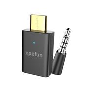 eppfun AK3040Pro MAX Bluetooth 5.4 Adapter for PS5 PC, LE Audio/APTX-Lossles Adaptive USB-C Audio Transmitter Dongle with 3.5mm Microphone, Works with Headphones/Headsets/Speakers (Audio Only)