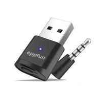 eppfun Bluetooth 5.2 Adapter for PS5 PC, APTX-Adaptive USB Audio Transmitter Dongle, Works with Headphones/Headsets/Speakers (Audio Only)