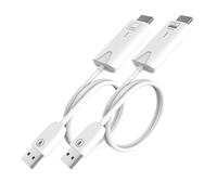 eppfun CS500A Wireless HDMI Transmitter and Receiver, 1080P HD Wireless HDMI Extender Adapter for Streaming Video/Audio from Laptop/PC to TV/Projector/Monitor (White)